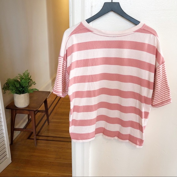 2/$20 Urban Outfitters BDG Boston Oversized Striped Ringer Tee - Picture 7 of 11